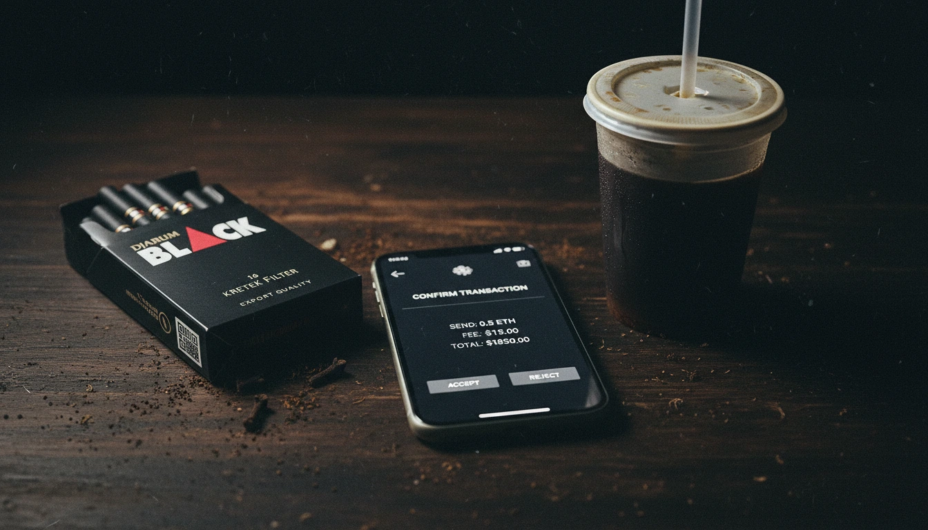 Crypto payment for online cigarettes