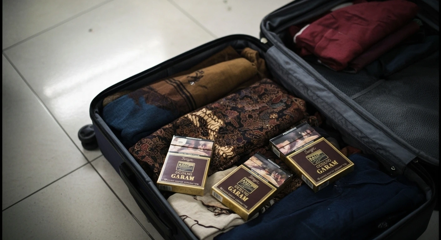 Gudang Garam Surya cigarettes caught by customs in the Netherlands.